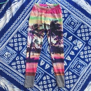 Rosy surf leggings